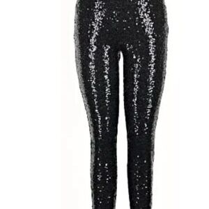 NEW- Tipsy Elves Black Sequin Leggings